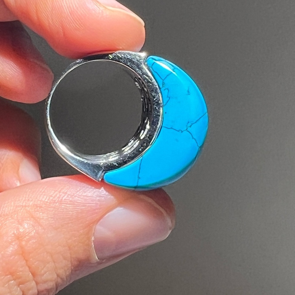 FAC Blue Statement Ring - Picture 8 of 8